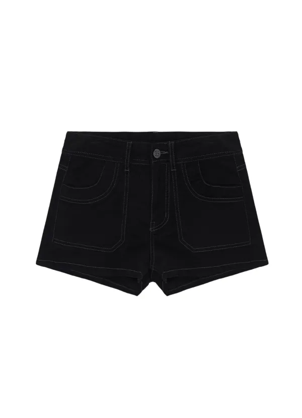 SAND LOW SHORT PANTS / BLACK