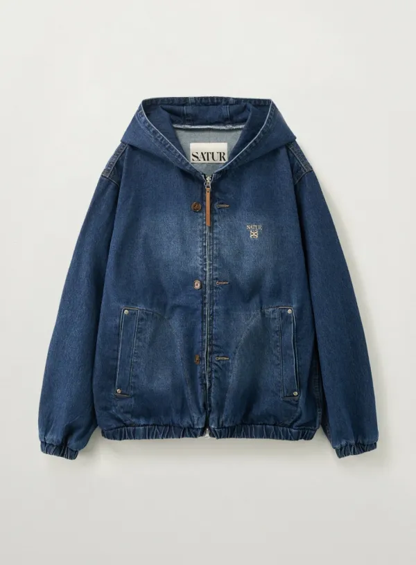 Teo Denim Blouson Jacket - Blue