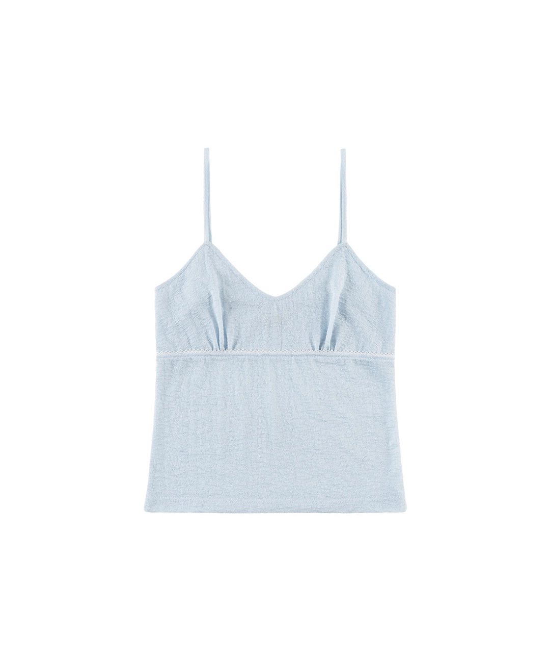 반원 아뜰리에 A3590 레이스 슬리브리스 탑_Powder blue 상품 이미지 1