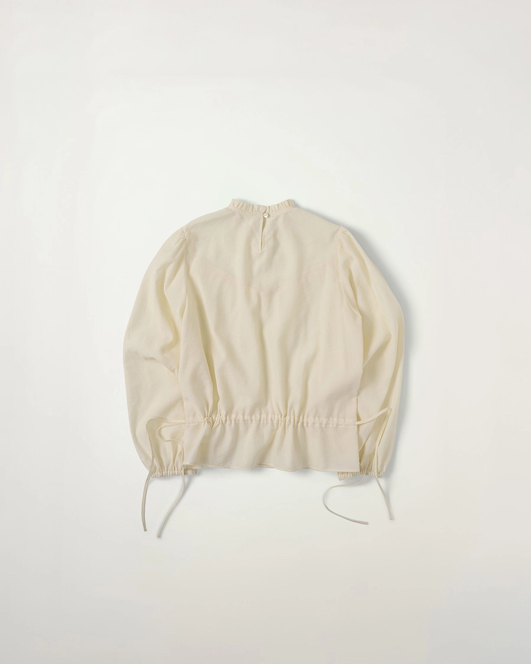누아르나인 [10/23 순차배송] Lace Frill Neck Blouse [CREAM] 상품 이미지 2
