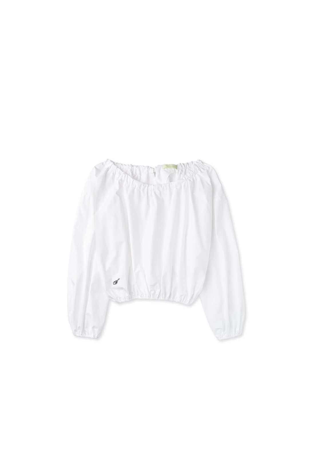 위드아웃썸머 Off ribbon tie blouse_ivory 상품 이미지 3