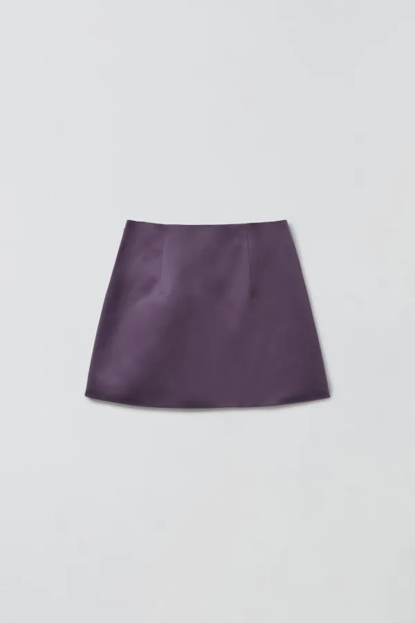 [3차 리오더] SATIN MINI SKIRT_PURPLE