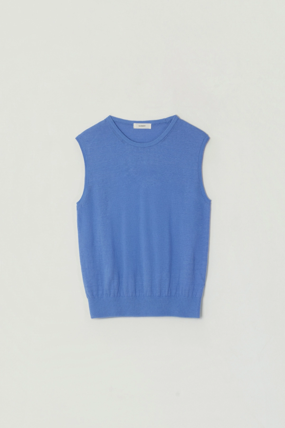 세이지먼트 CLARA COTTON SILK VEST_SKYBLUE 상품 이미지 1
