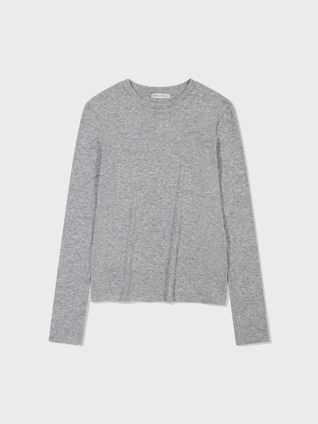 로우클래식 Lc Wool Jersey T-Shirt_Melange Grey - LOW CLASSIC 상품 이미지 1