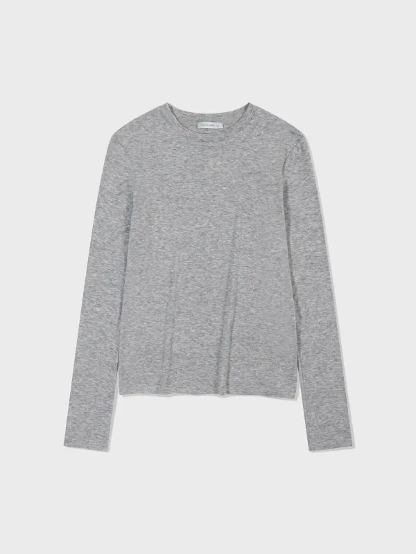 Lc Wool Jersey T-Shirt_Melange Grey