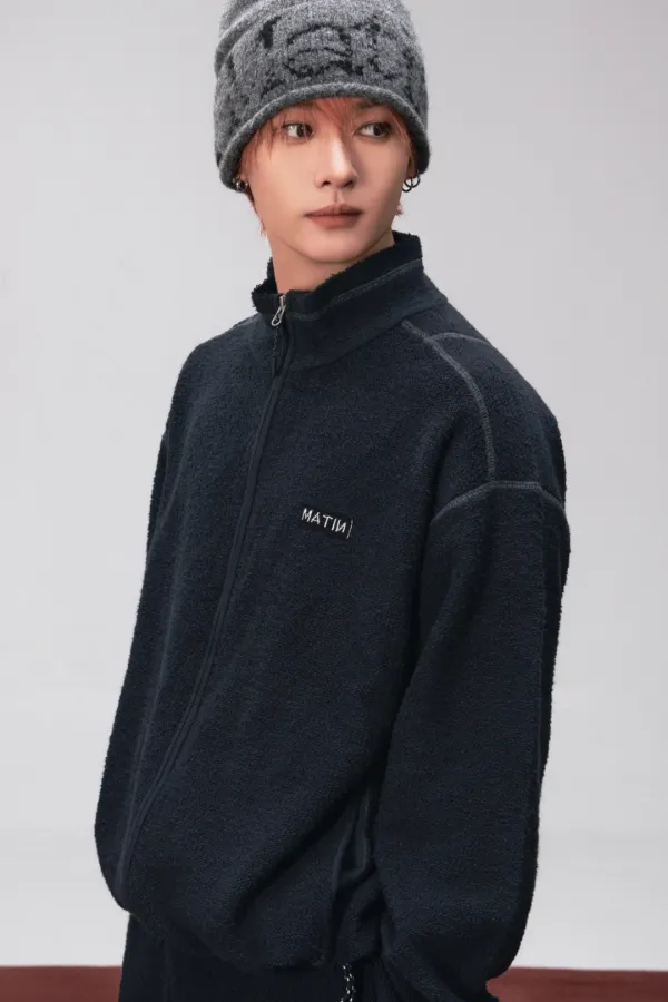 BOUCLE CRACK LOGO BEANIE IN GREY