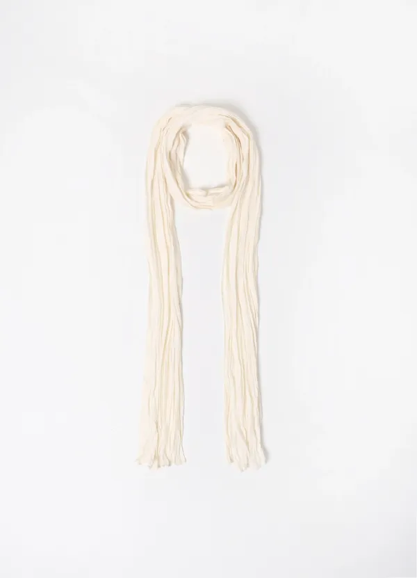 Melody Pleated Muffler(Cream)