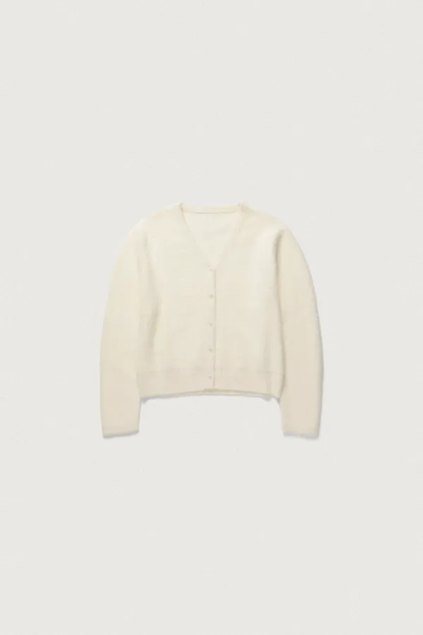 MOCHI V-NECK CARDIGAN [IVORY]