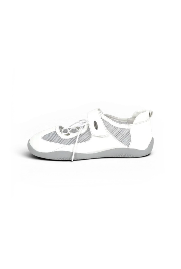 MESH RIBBON SANDALS WHITE