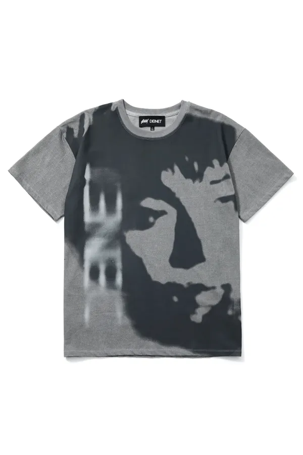 [GGUM X DEINET] LOOSE FIT S/S T-SHIRT IN GREY