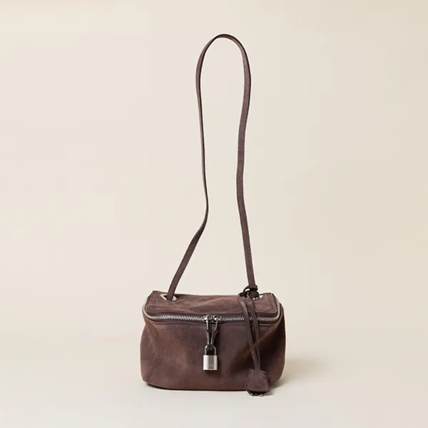 VANITY BAG MINI_CHOCO SUEDE