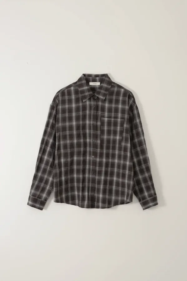 CLASSIC CHECK SHIRT_BROWN