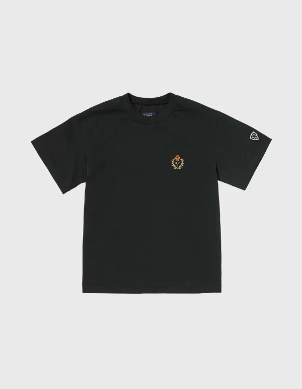 CHILDREN 20S COMPACT YARN T-SHIRT / Black