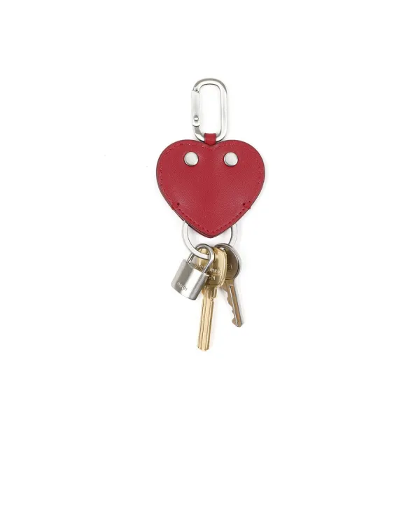 HEART FLAT KEY RING [RED]