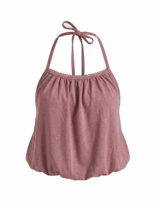 LOTUS HALTER TOP (PINK)