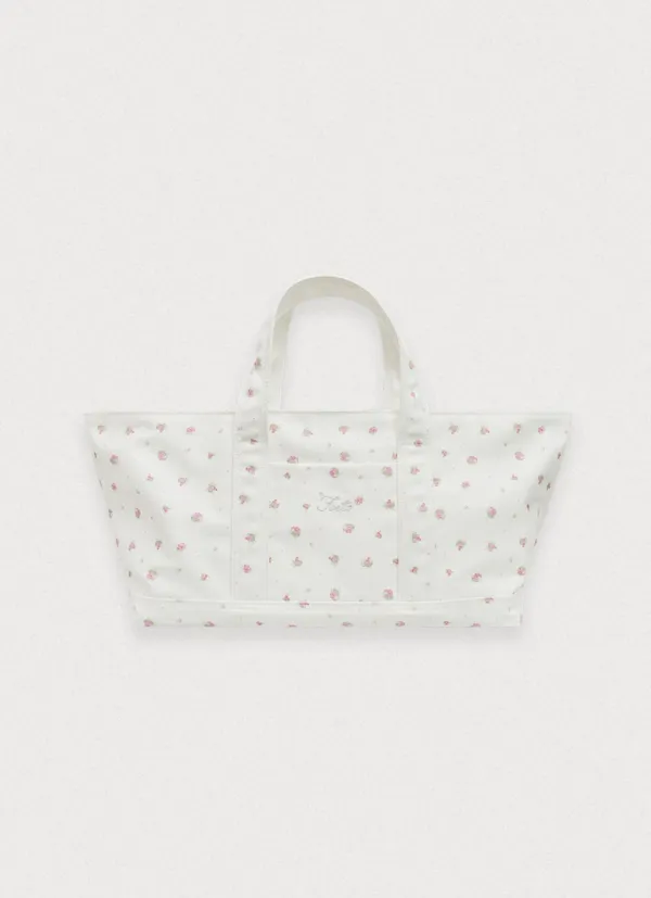 Voyage canvas bag - baby flower