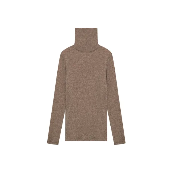 [RE STOCK] soft turtleneck top - beige