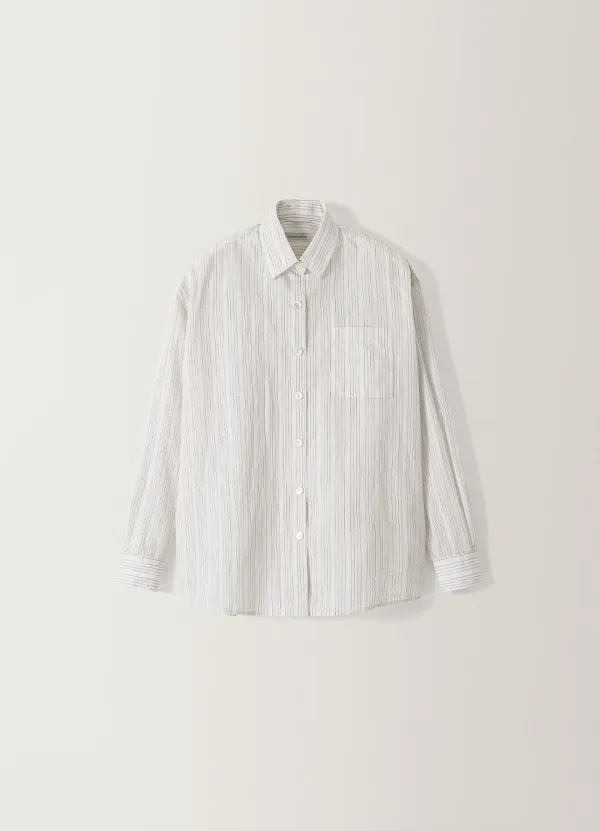 6TH / Timon striped cotton shirt (Ivory)