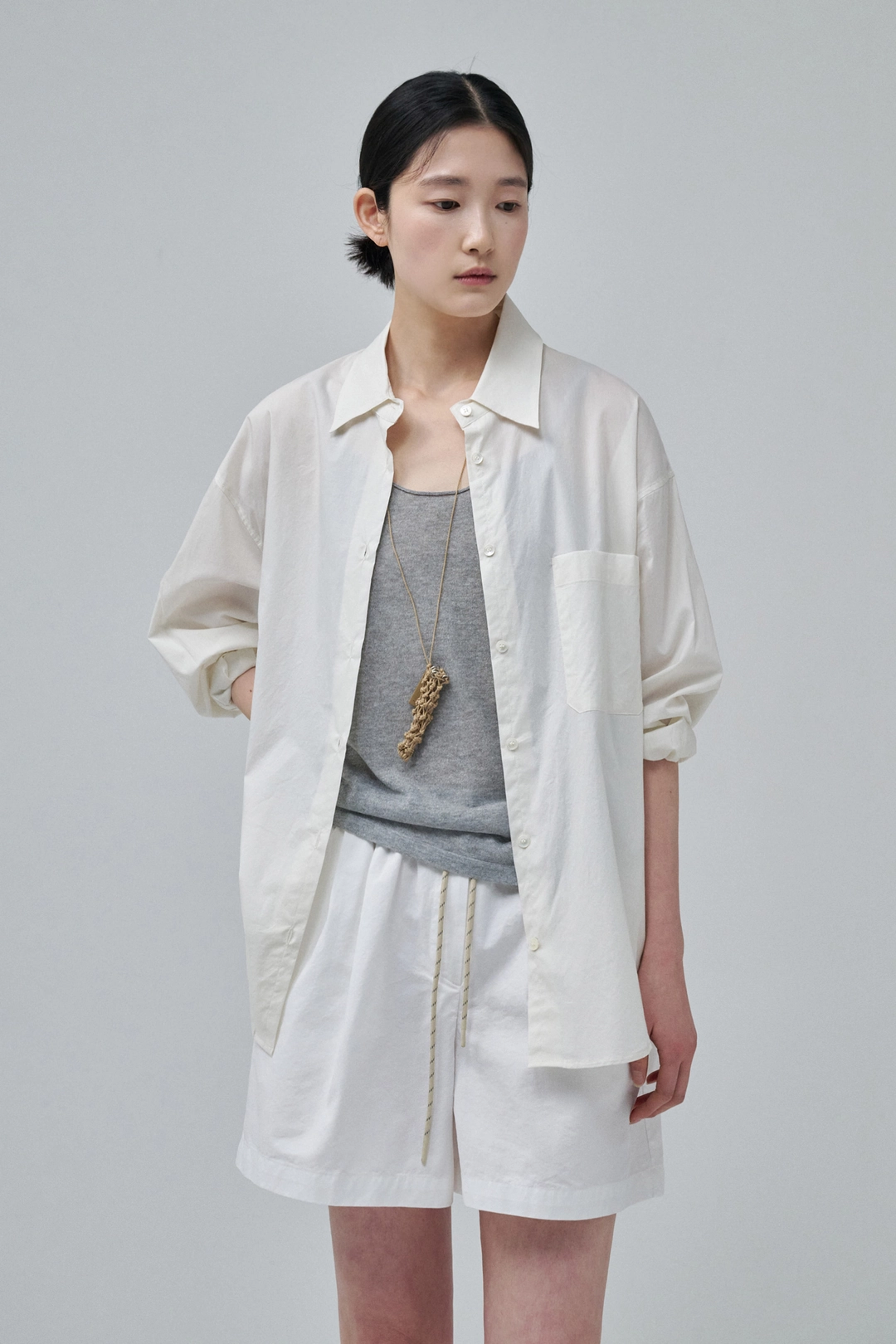 세이지먼트 FORLAN COTTON SHIRT_CREAM 상품 이미지 2