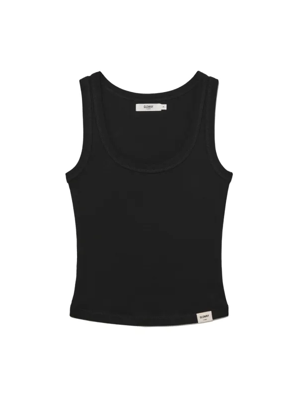 G CLASSIC SCOOP NECK SLEEVELESS (BLACK)