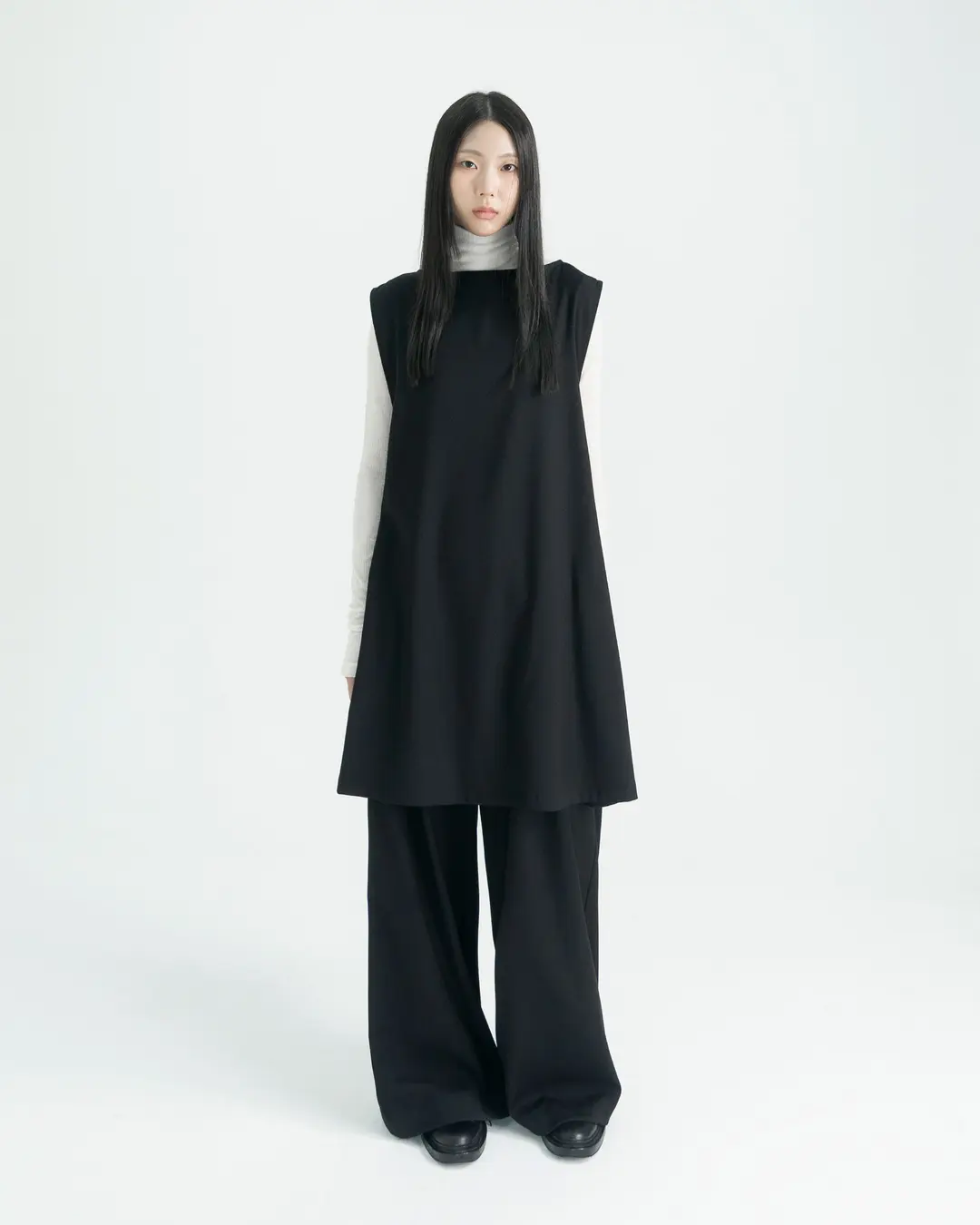 유노이아 wool long vest 상품 이미지 2