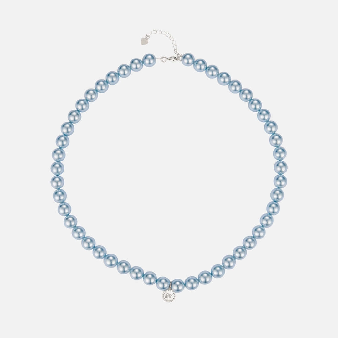 엔프프 [silver925] luna pearl necklace-blue 상품 이미지 2