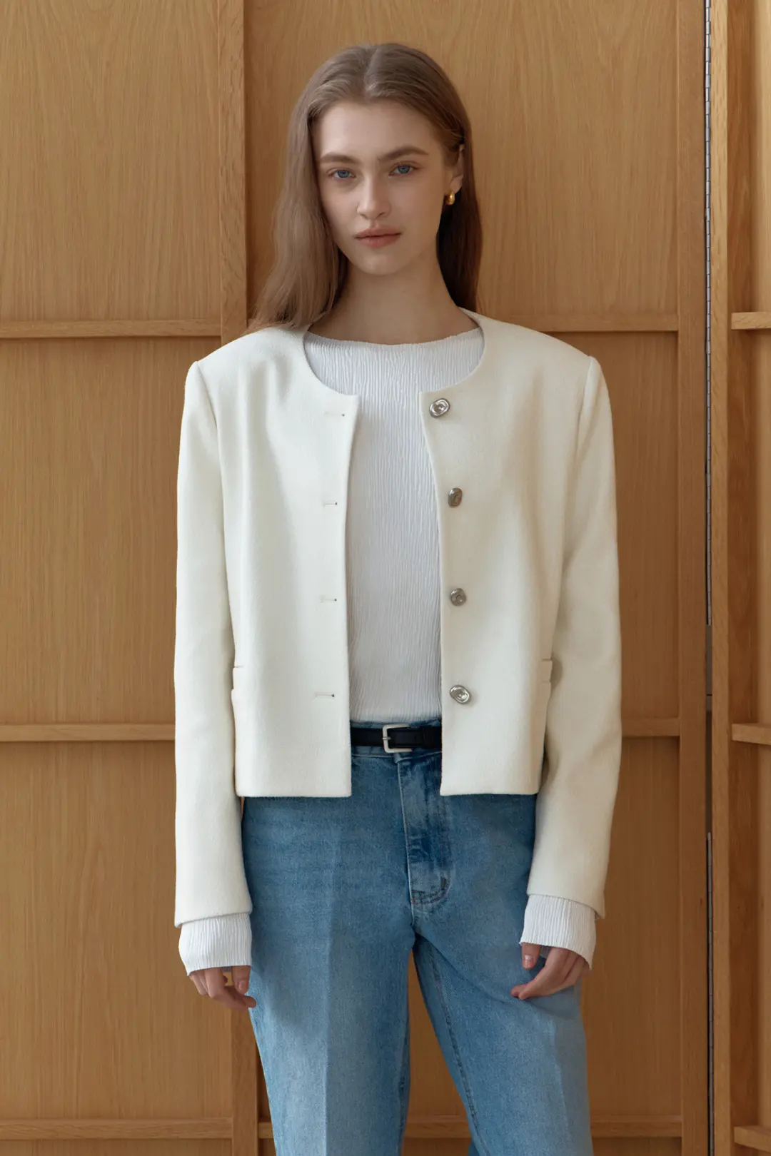오브오브 Berr Tweed Jacket_Ivory 상품 이미지 2