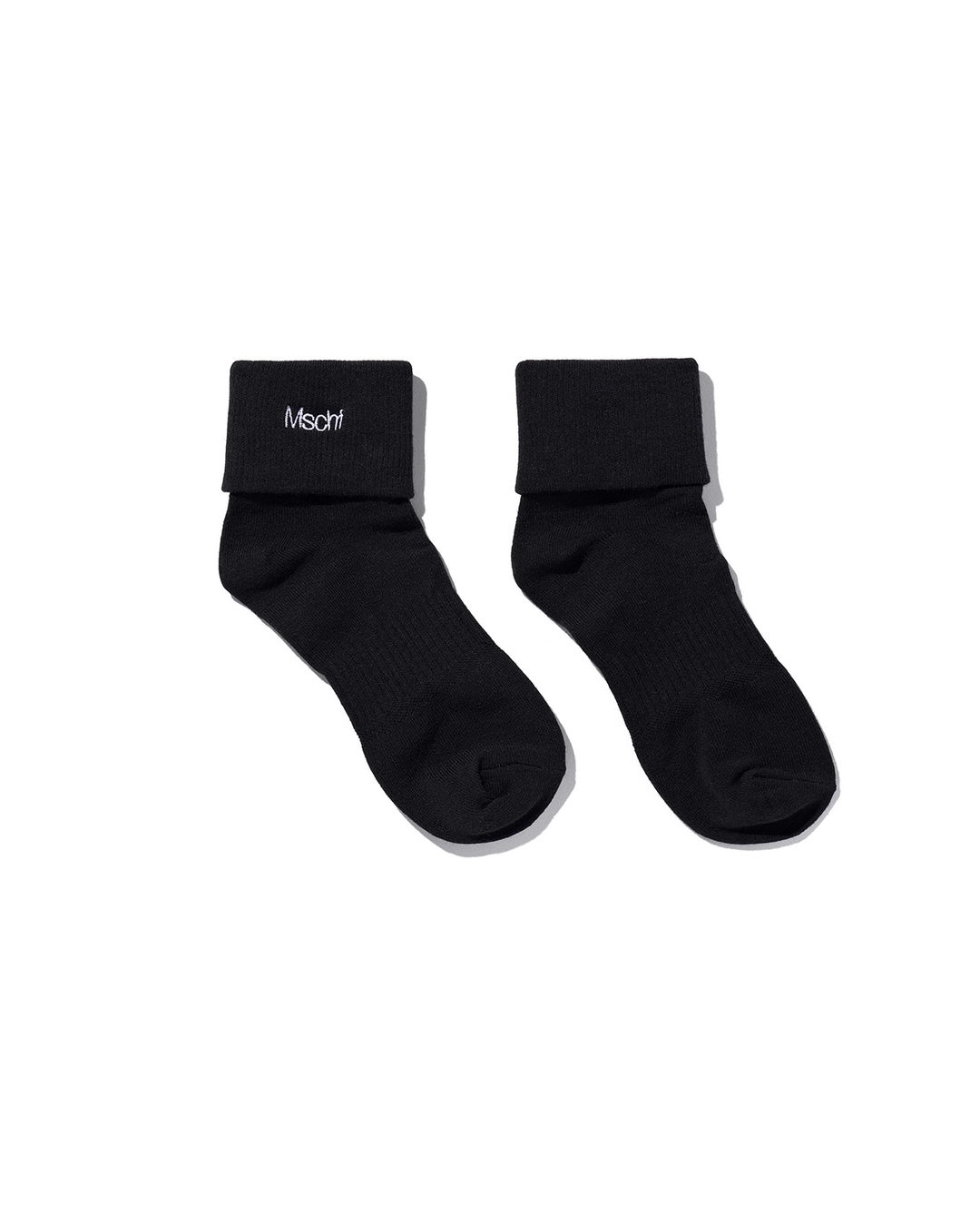 미스치프 ESSENTIAL CUFF SOCKS_BLACK 상품 이미지 2