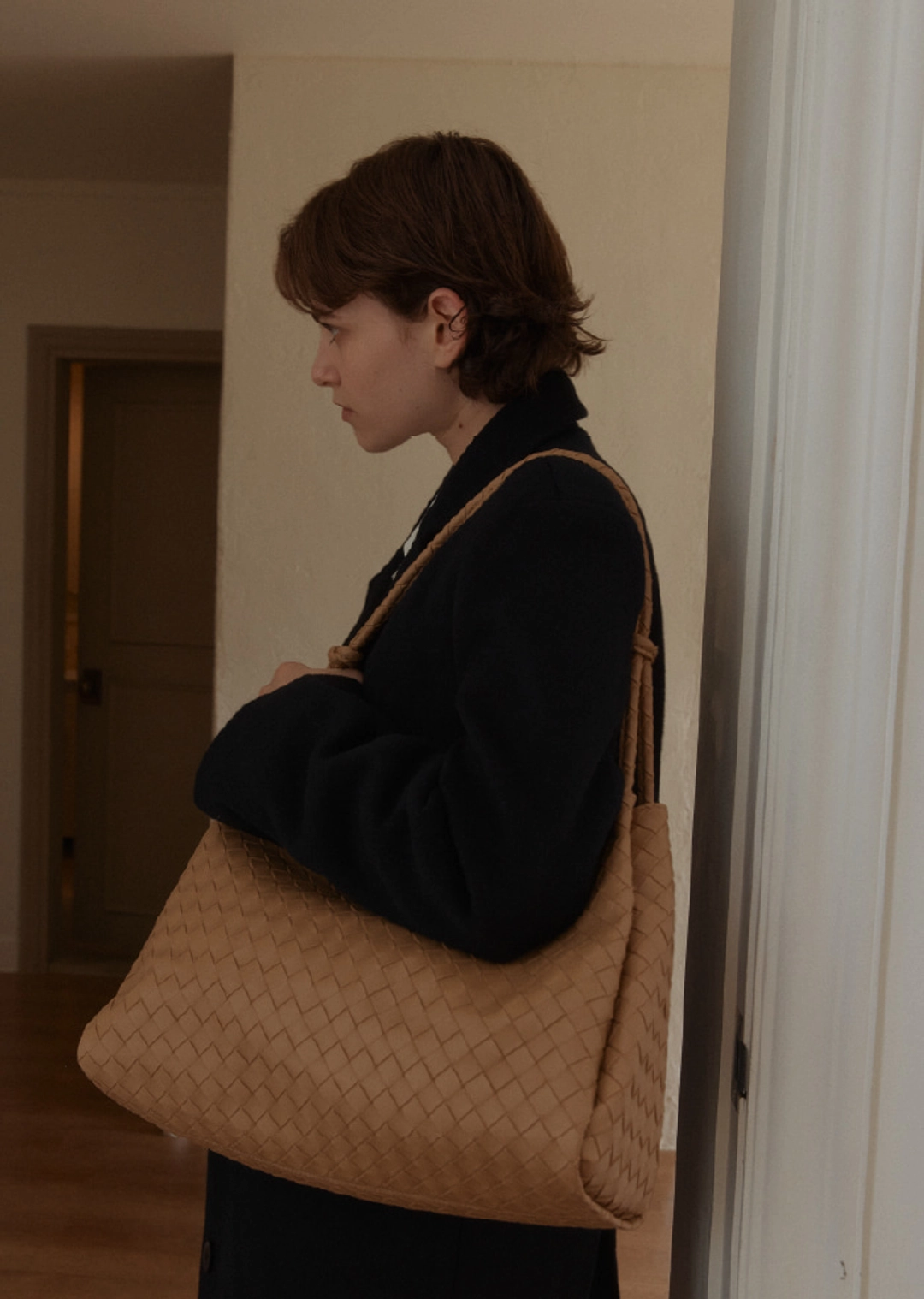 아노에틱 ANC WEAVING MESH STRING BAG_CAMEL 상품 이미지 3