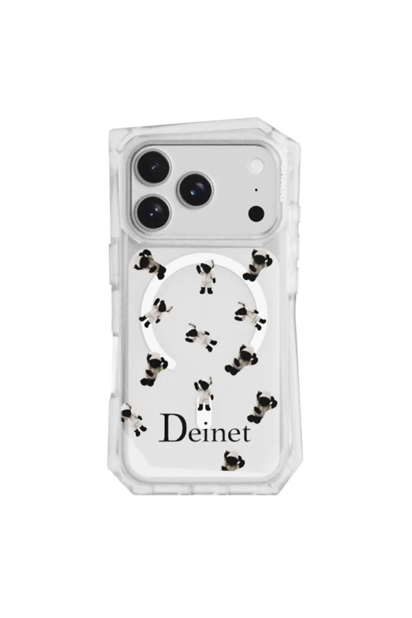 [DEINET X GRAGG] MAGSAFE LANDING CORNER CASE - NIGHT BEAR CLEAR IN 17