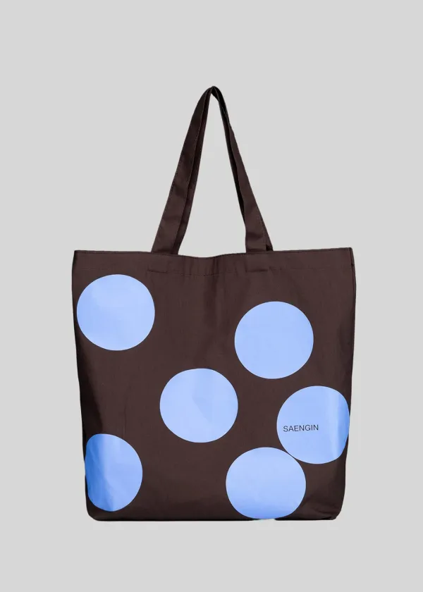 DOT TOTE BAG - BROWN (6차 재입고)
