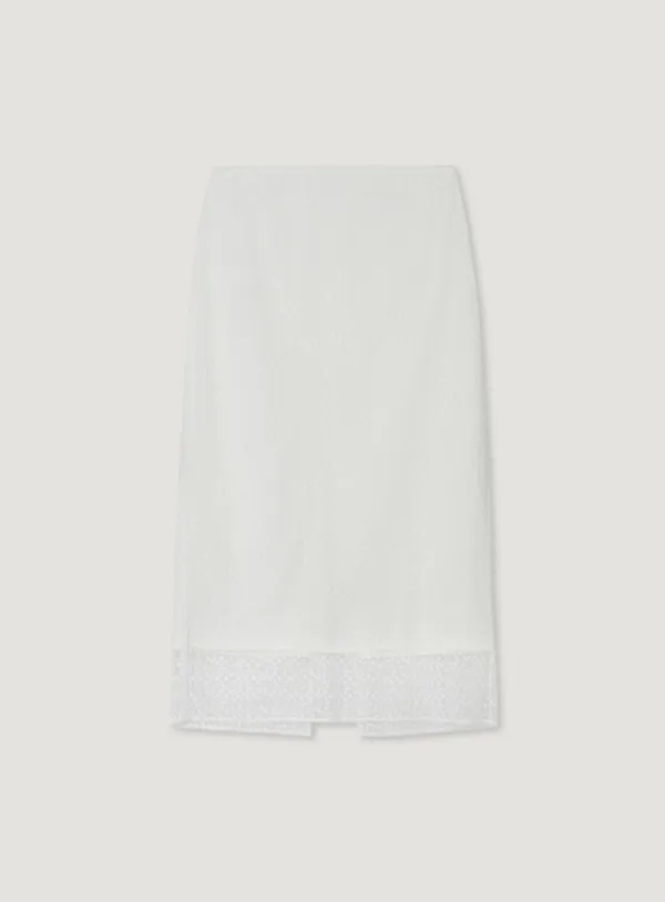ROSY LACE SKIRT_IVORY
