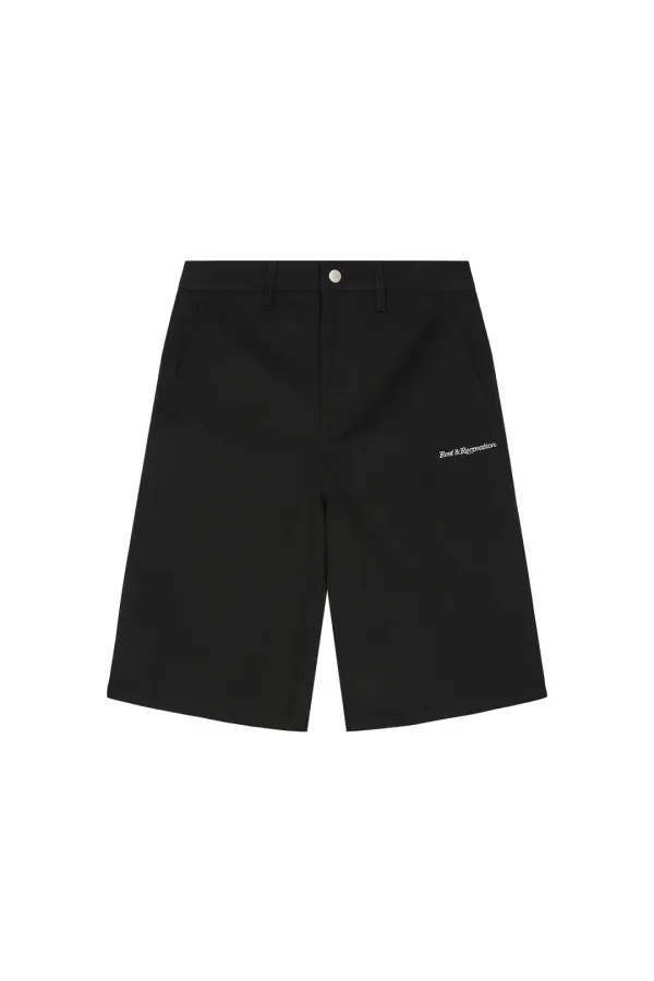 COTTON BERMUDA SHORTS - BLACK
