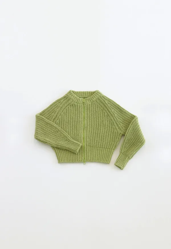NOUS KNIT BLOUSON (JUNIOR- GRASS GREEN)