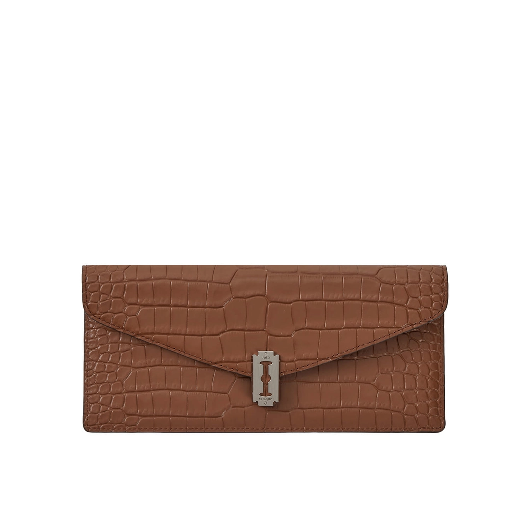 분크 Occam V Long Wallet Croco (오캄 V 장지갑) Camel 상품 이미지 1