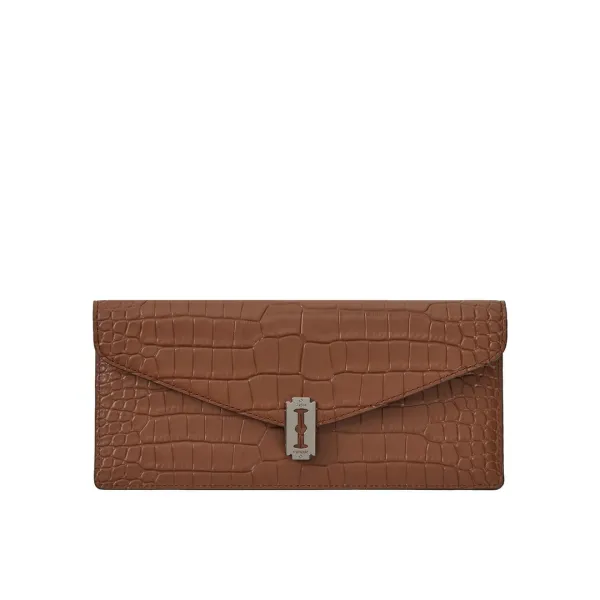 Occam V Long Wallet Croco (오캄 V 장지갑) Camel