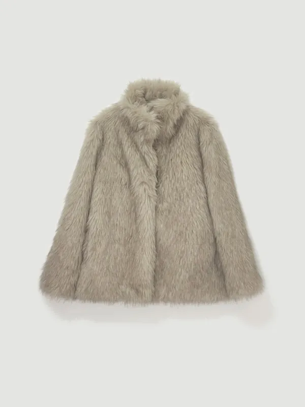 Fur long jacket (베이지)