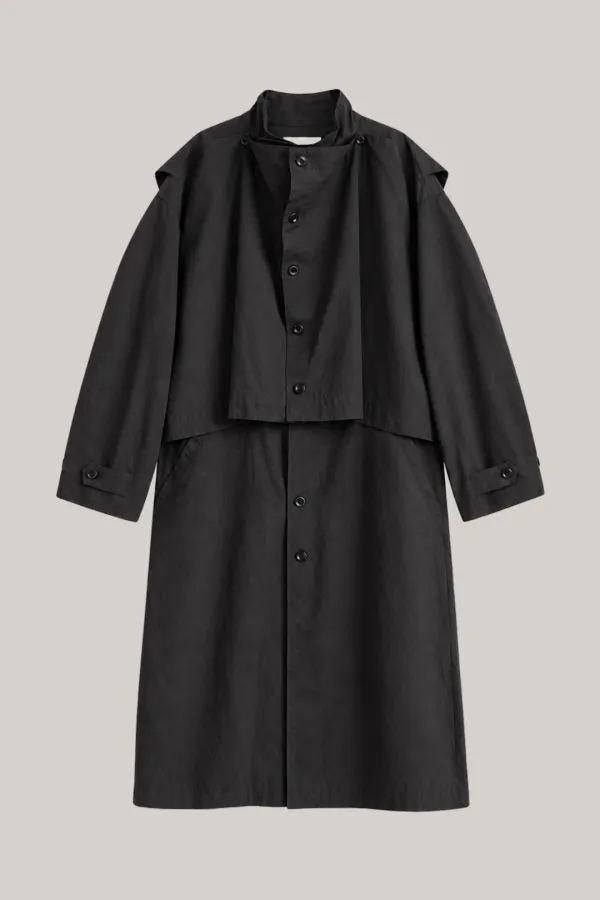 Modular Field Trench Coat (moss charcoal)