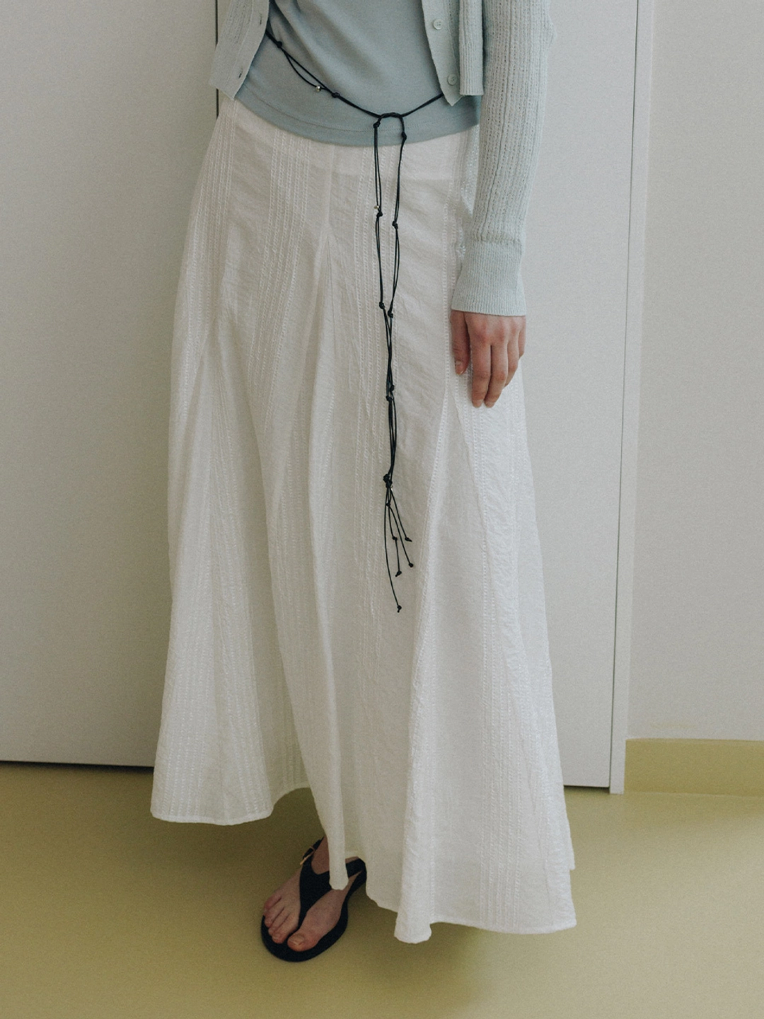 루에브르 Panel Volume Flare Skirt SW6MS743_2color 상품 이미지 3