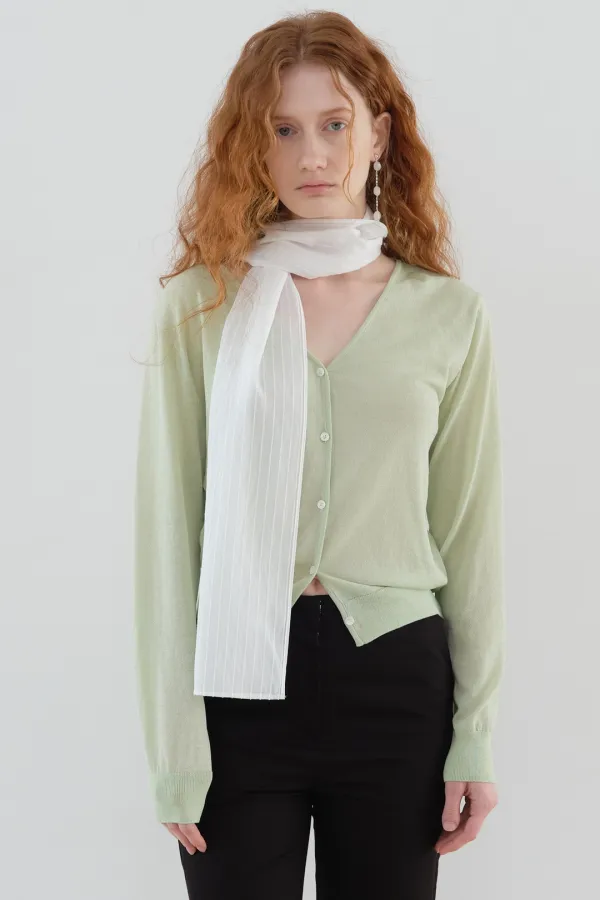 MELLOW CARDIGAN_lime green