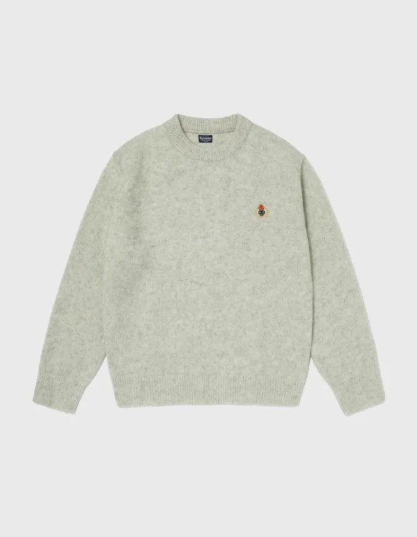 CREST SHAGGY DOG CREWNECK / M.Grey