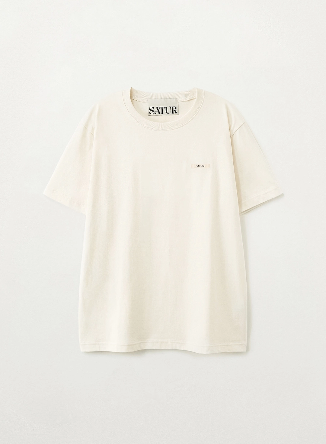 세터 Supima Basic Crewneck T-Shirt - Cream 상품 이미지 1