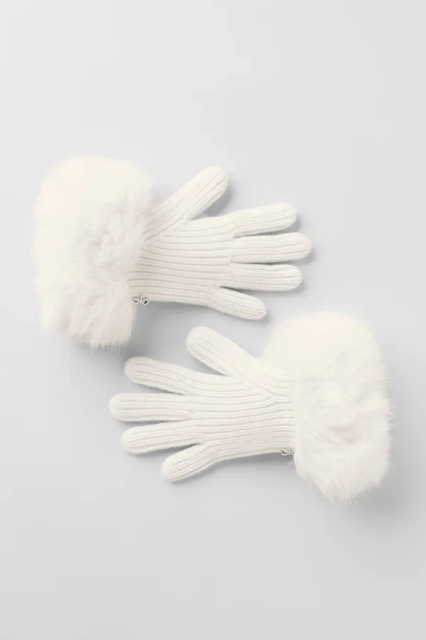 Courchevel Cashmere Gloves - Ivory