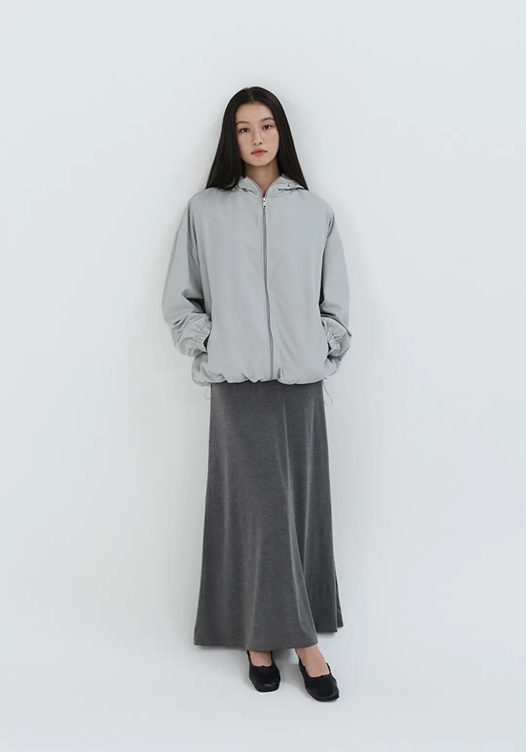 이브세이지 Jersey Maxi dress (Charcoal) 상품 이미지 2