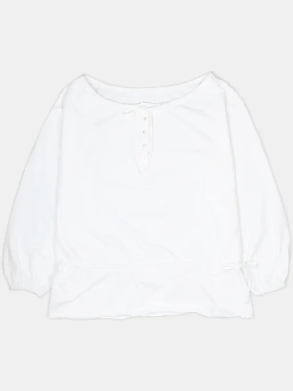 jersey comfy blouse (ivory)