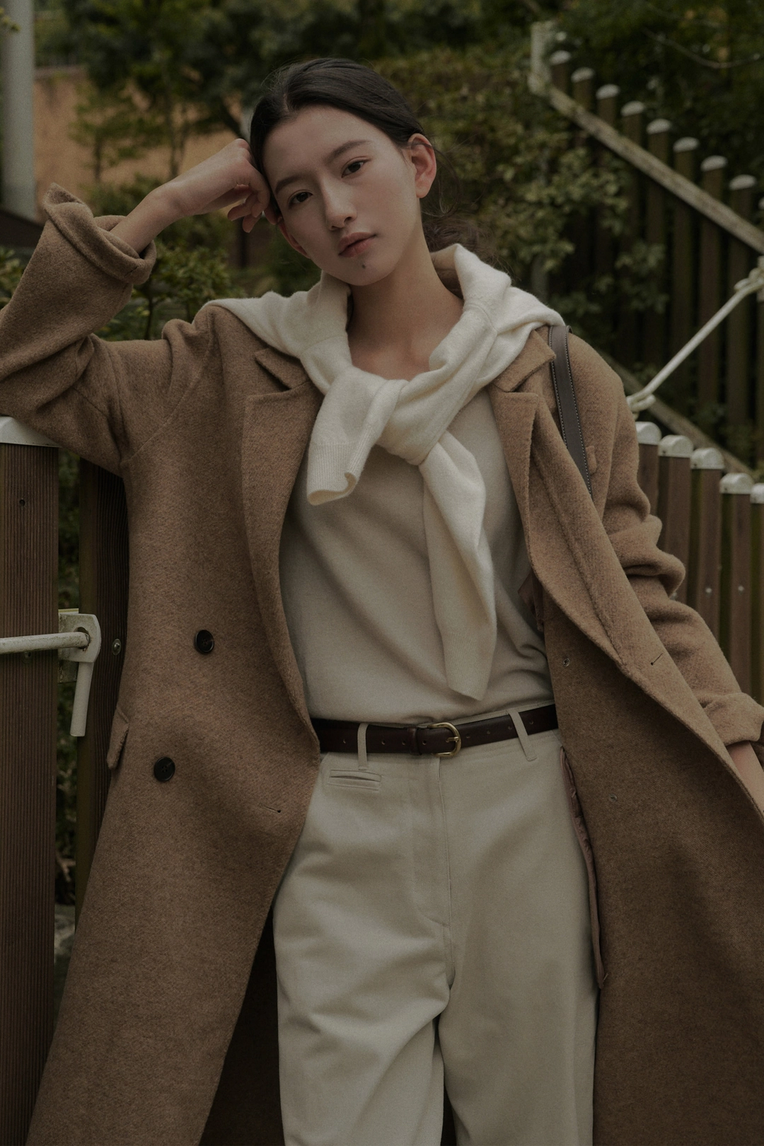 세이지먼트 WOOL TWILL HANDMADE DOUBLE LONG COAT_CAMEL 상품 이미지 2