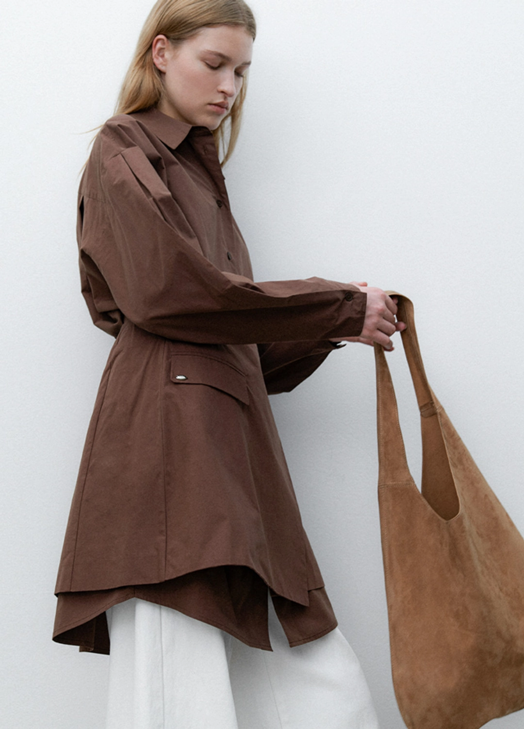 아뜰리에 나인 (B-2466)SUEDE ROUND SHOULDER BAG 상품 이미지 2