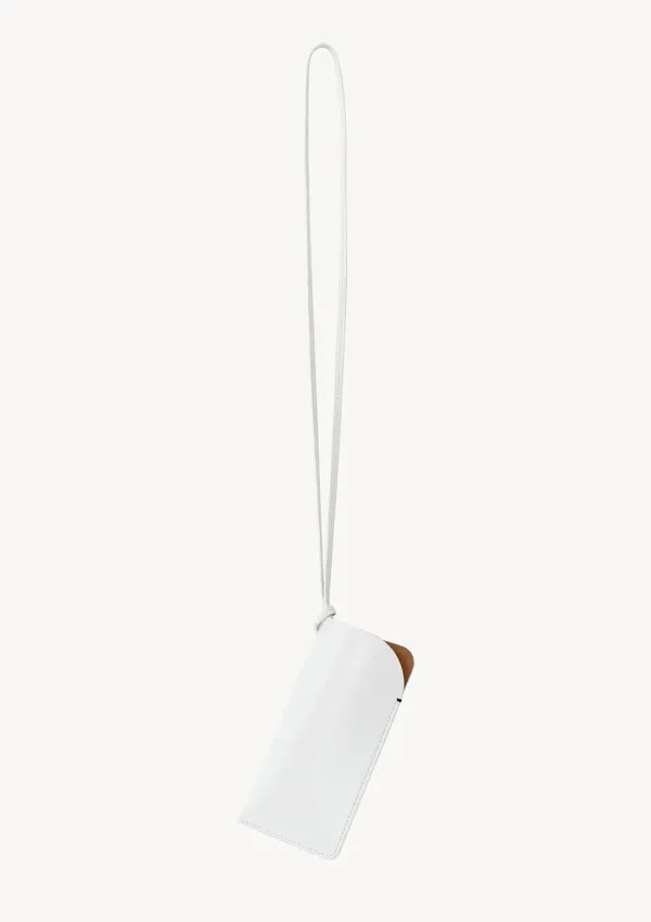 Leather Glasses Case in White