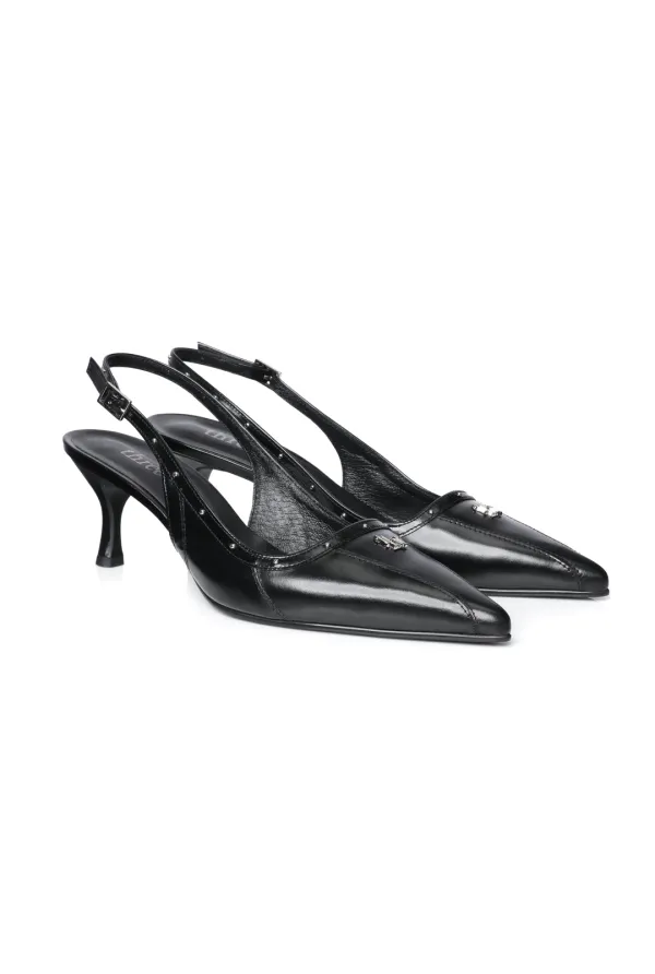 Classic logo slingback
