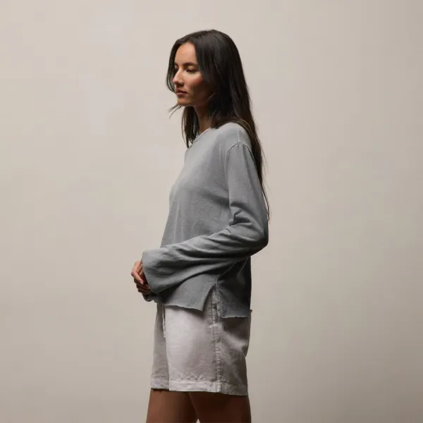 Slub Jersey Long Sleeve Tee - Ore Pigment